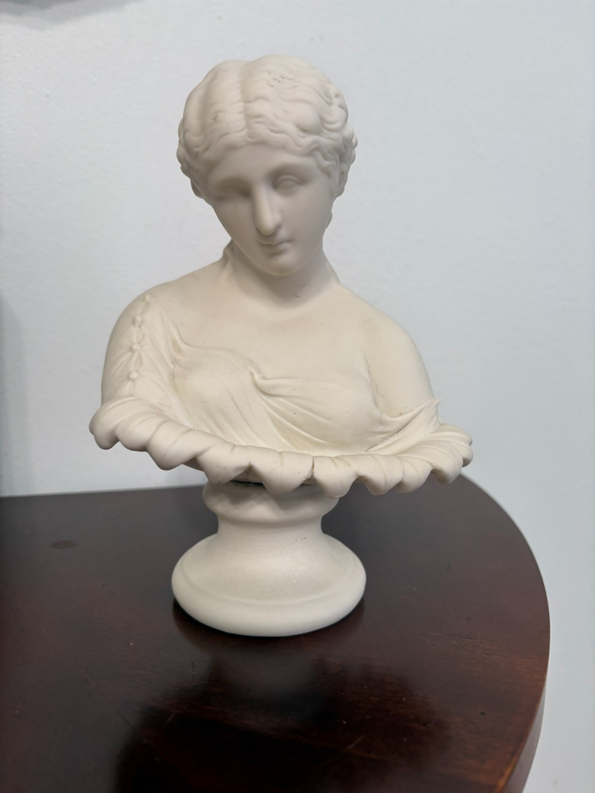 Clytie – Vintage Parian Ware Bust – Approx 7″
