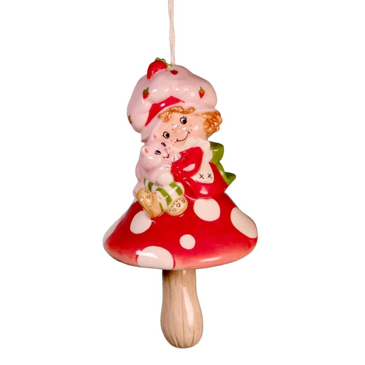 Blue Sky Clayworks Strawberry Shortcake and Custard Wind Chime 24913