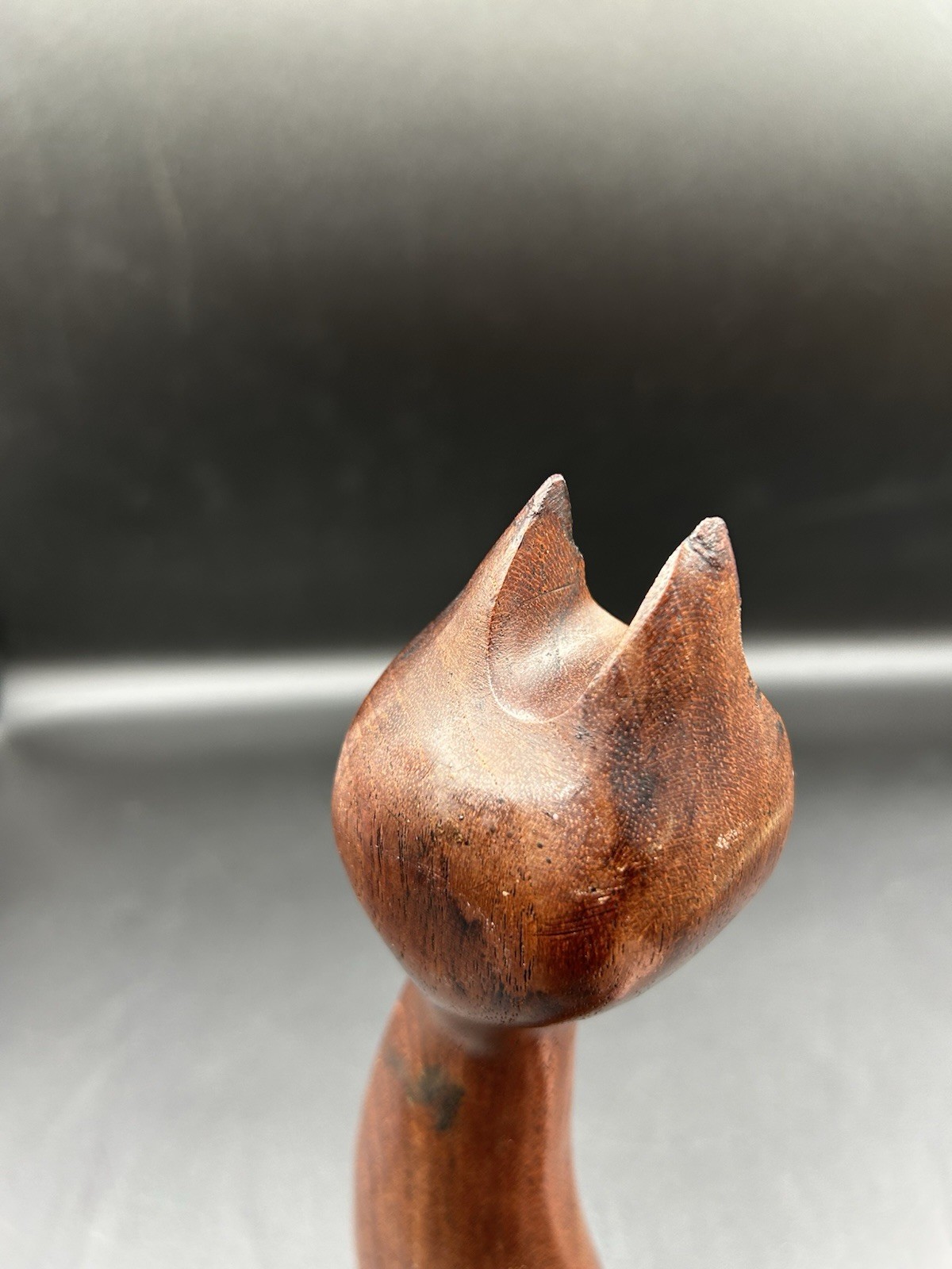 Danish Modern Teak Cat Sculpture P Broste J Bentsen Denmark 1960’s Repair Read
