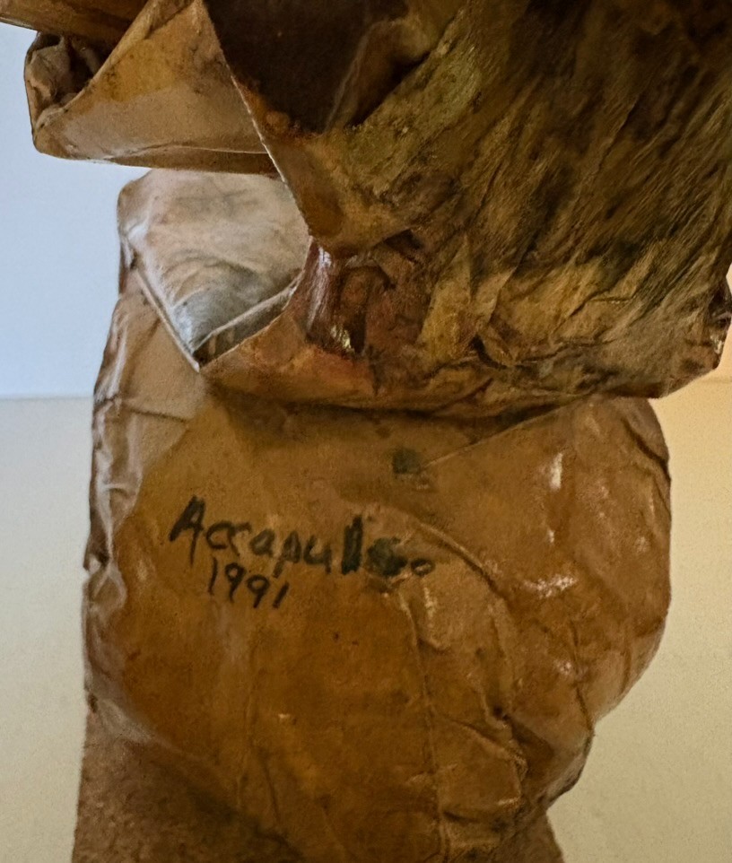 Folk Art Paper Mache’ Folk Art Figurine from Acapulco 1991