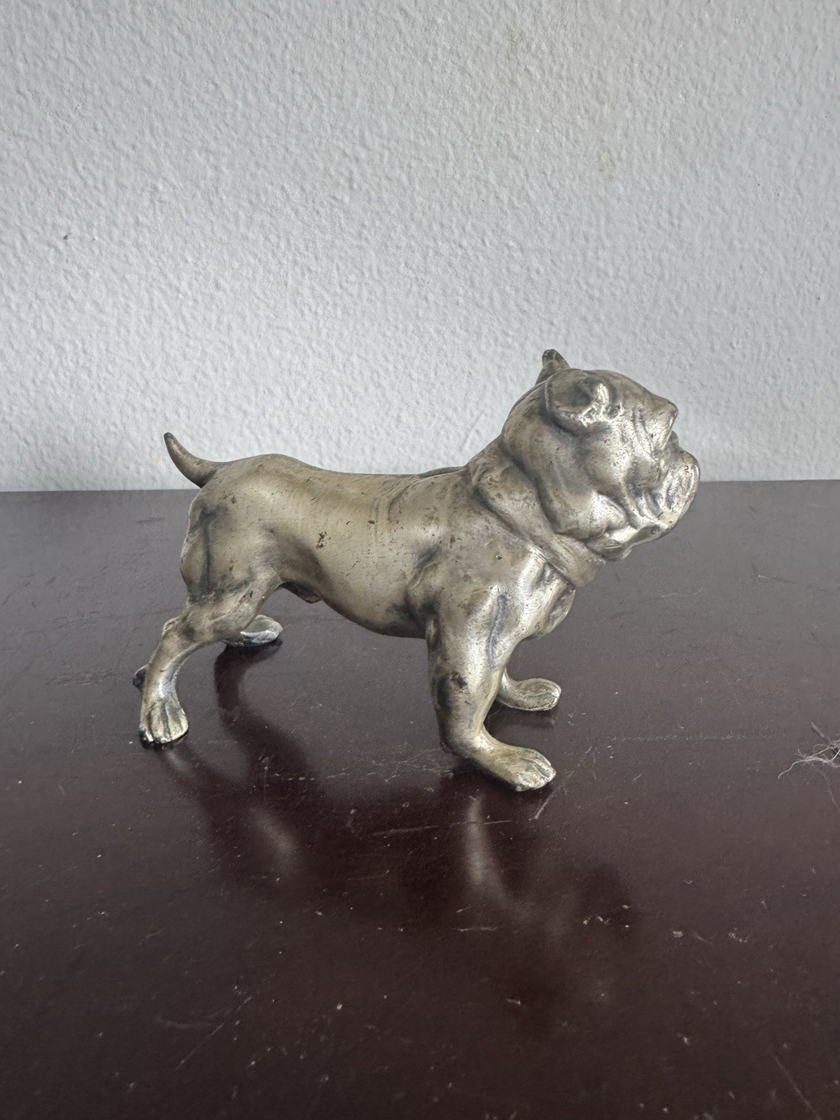 Vintage Italian Pewter Dog Figurine