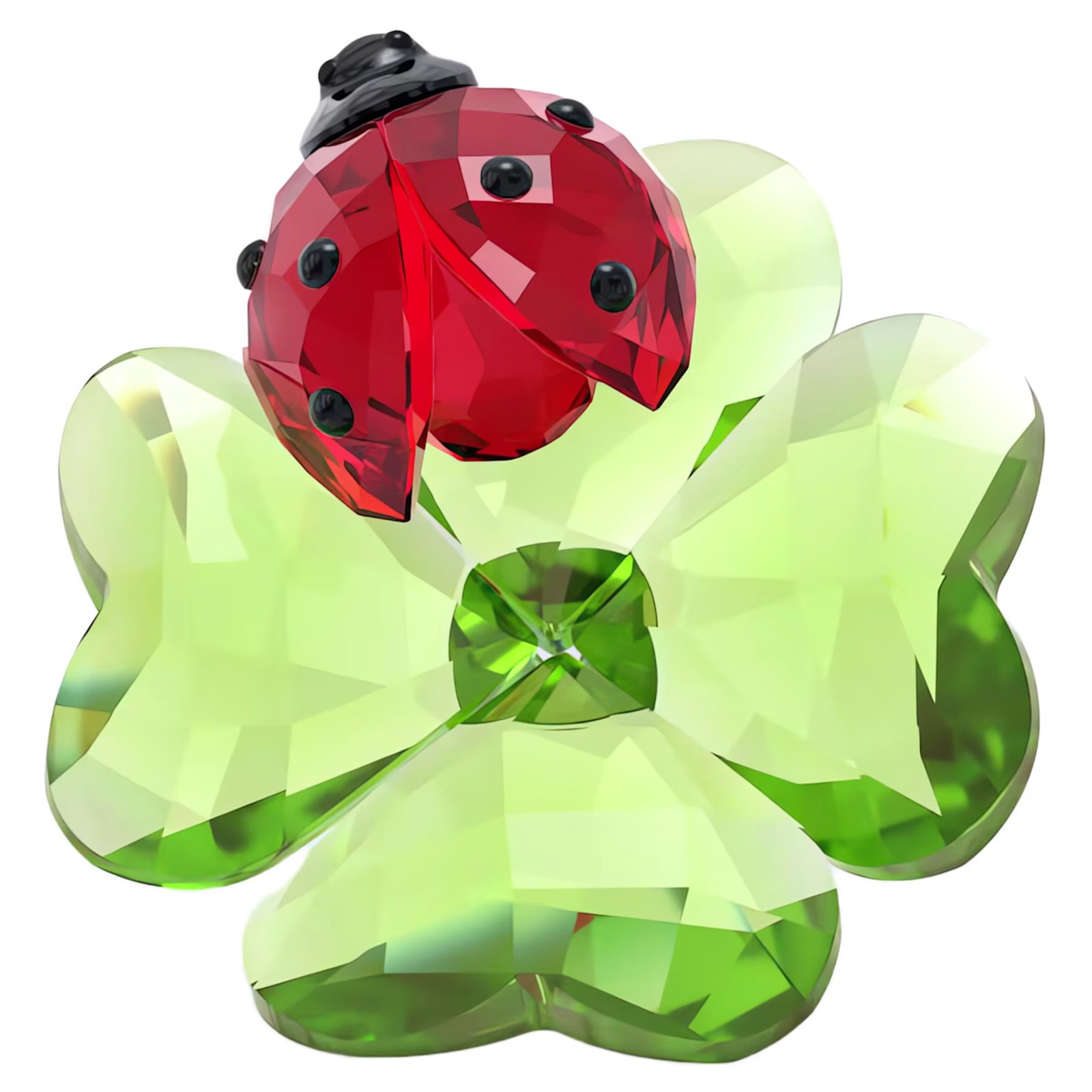 Swarovski Crystal Idyllia Ladybug and Clover Figurine Decoration 5666852