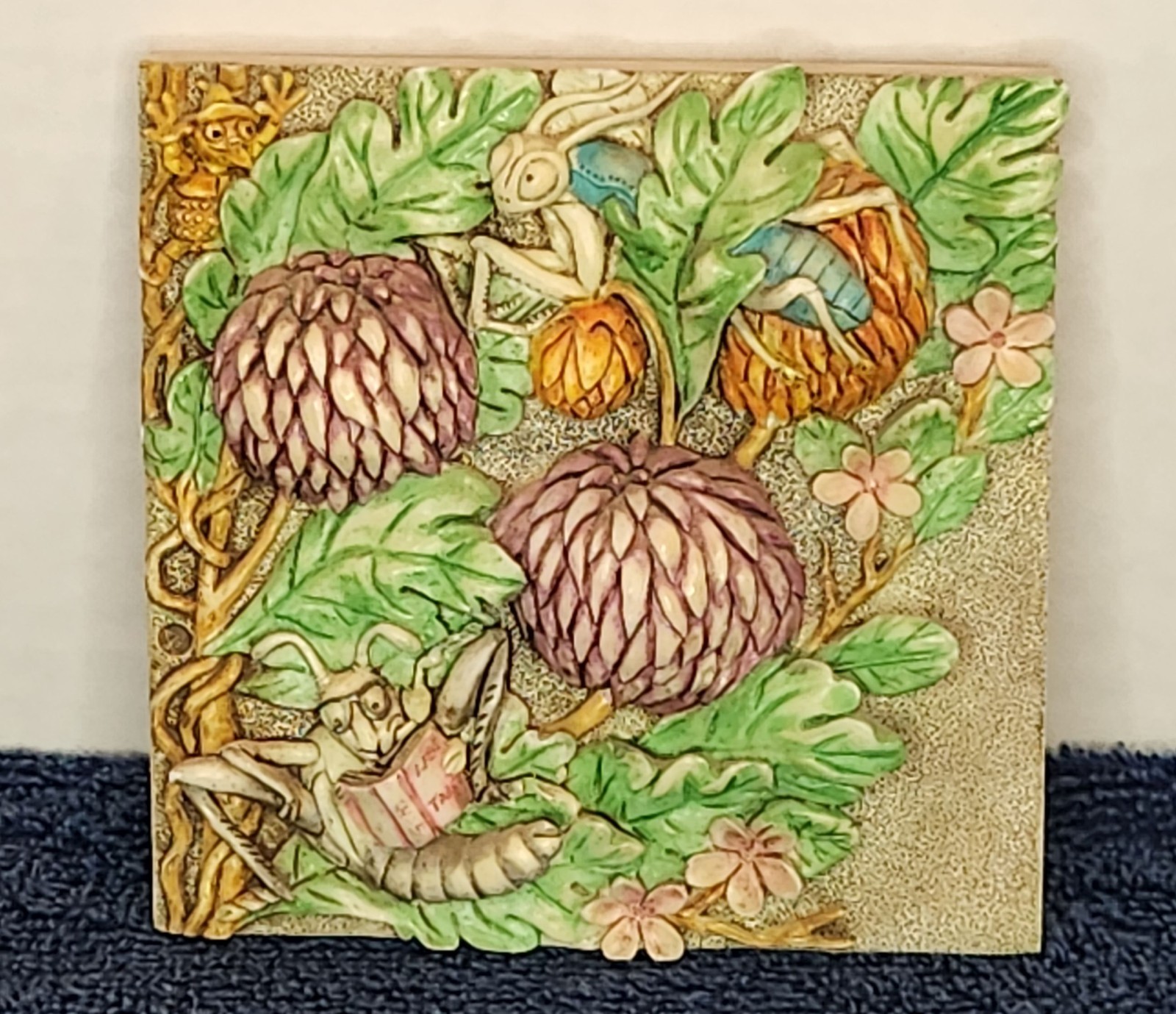 4″ x 4″ PICTURESQUE, Harmony Kingdom, Byron’s Secret Garden, Mum’s Reading Room