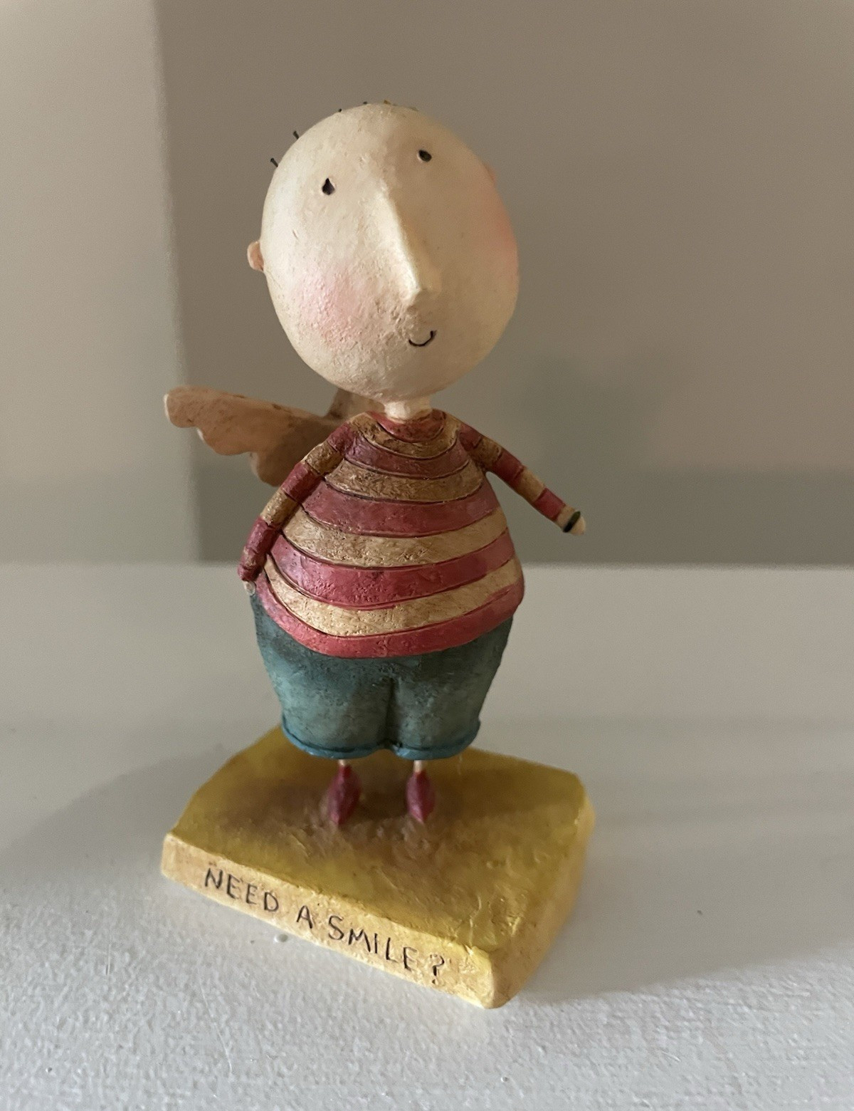 Lang August Moon Angel Figurine Resin Painted Multicolor Don DiPaolo 2005
