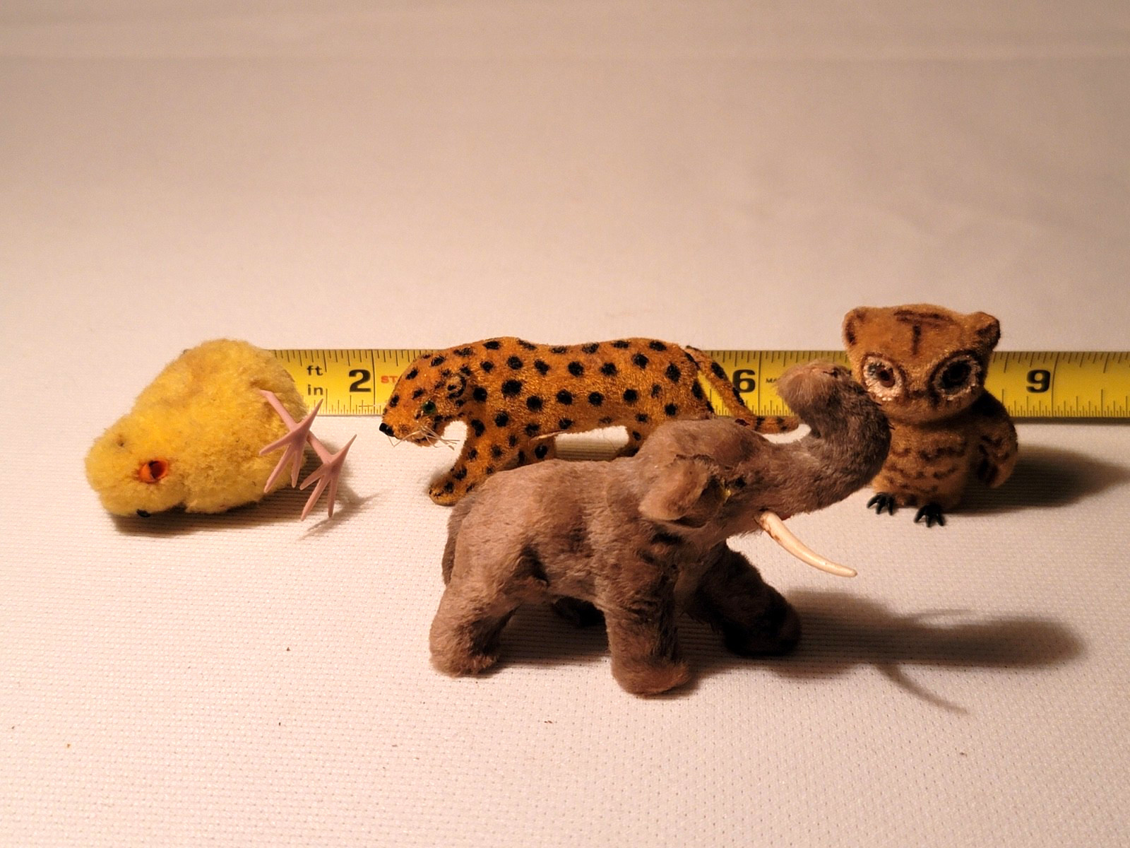 Vintage 1960s-70s West German ANIMAL Figurine Toys Kunstlershutz LOT of 4