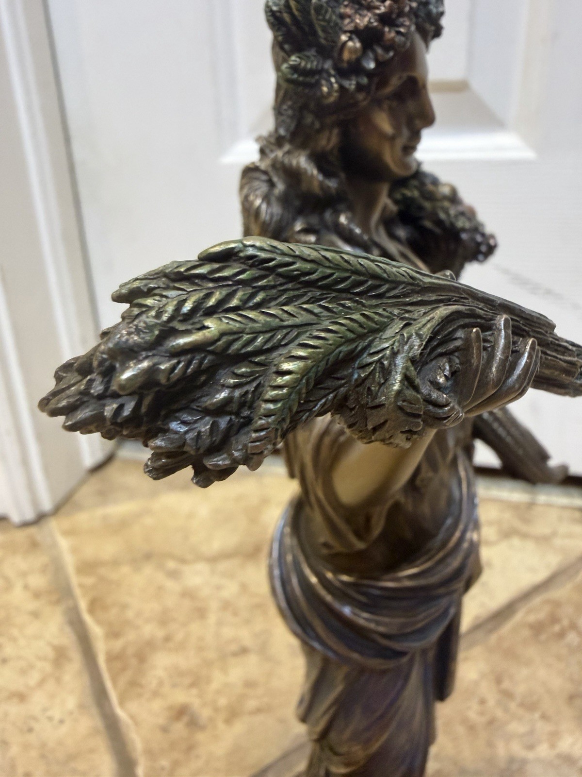 Veronese Design Demeter Greek Goddess of Harvest Statue – Bronze Finish 12.5”