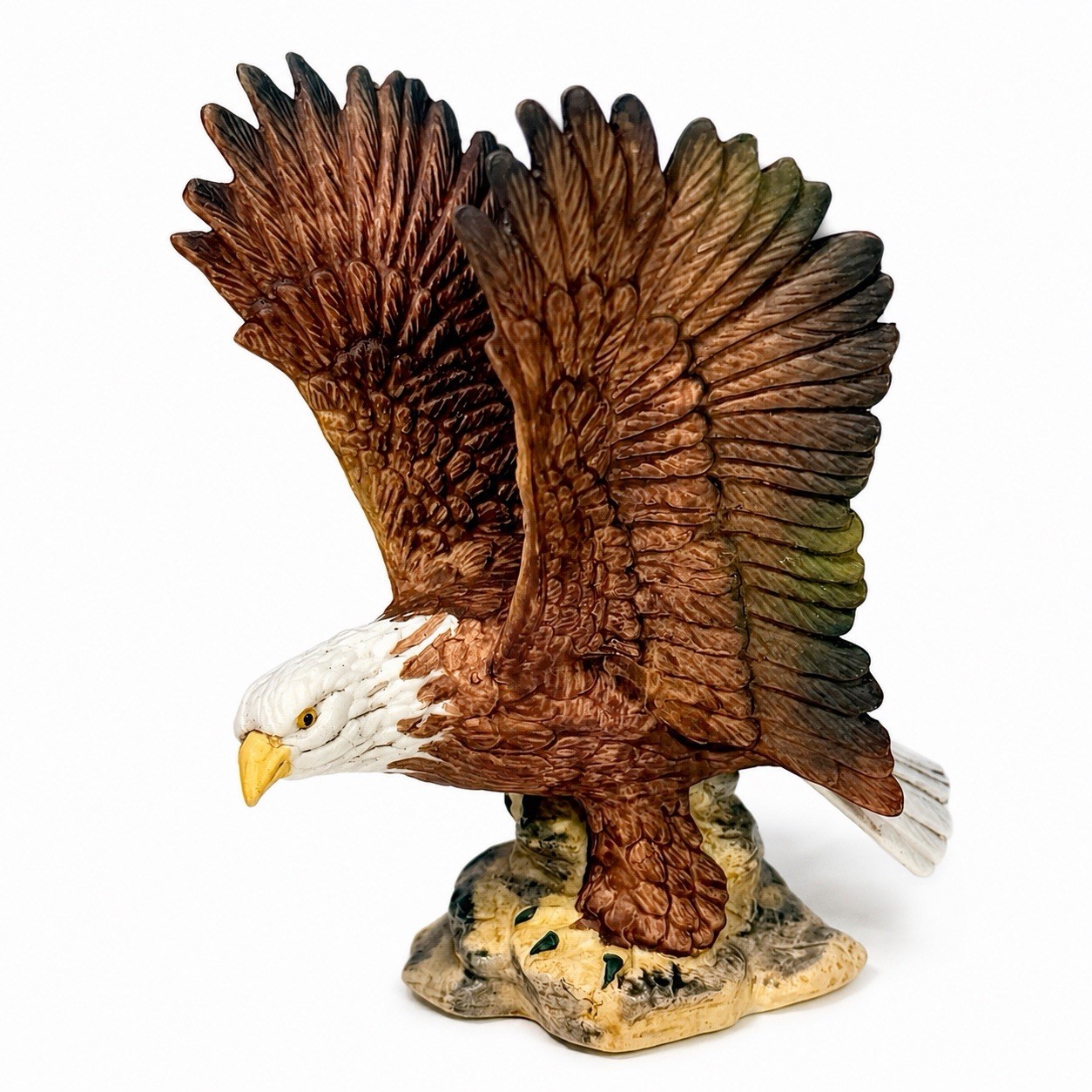 VTG David Grossman Design American Bald Eagle Figurine Soaring Bird of Prey 4”