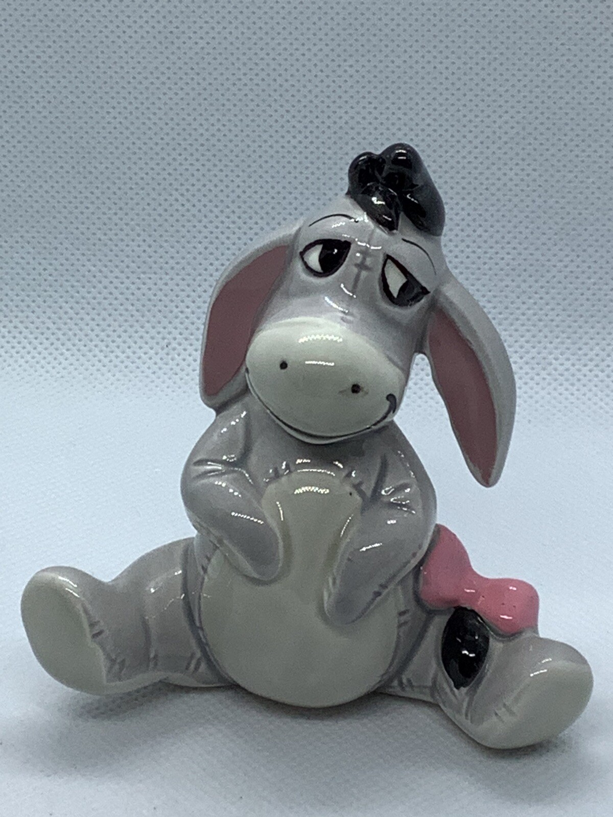 Disney Figurine Eeyore Ceramic Vintage Japan Winnie the Pooh 4” Collectible HTF
