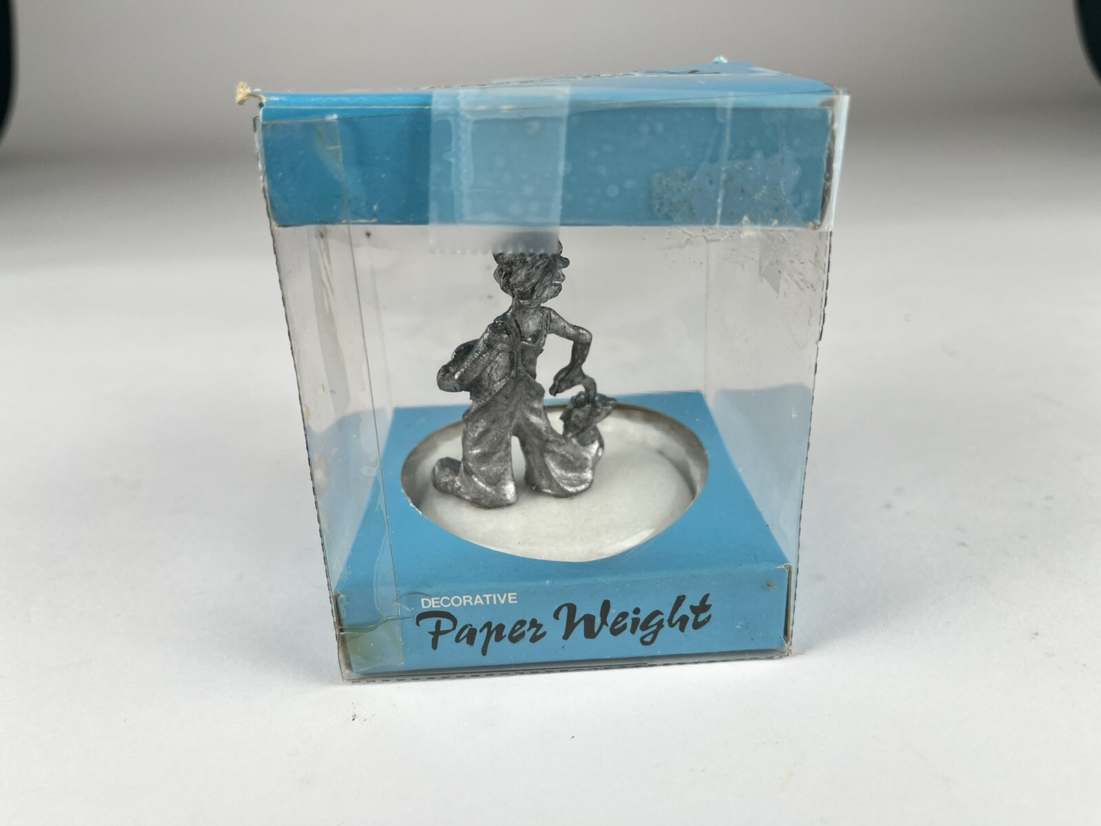 Cast Figurine on Marble Base Paperweight 8 oz.