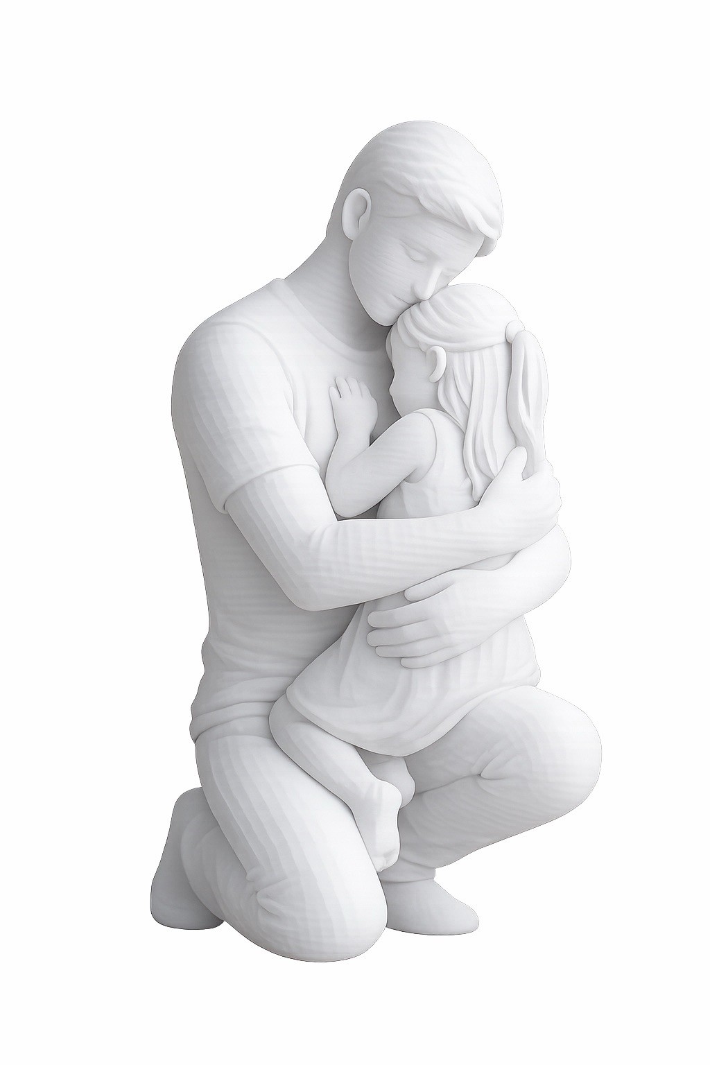 Father and Daughter – Dad’s Hug Sculpture Figurine Father’s Day Gift for Dad