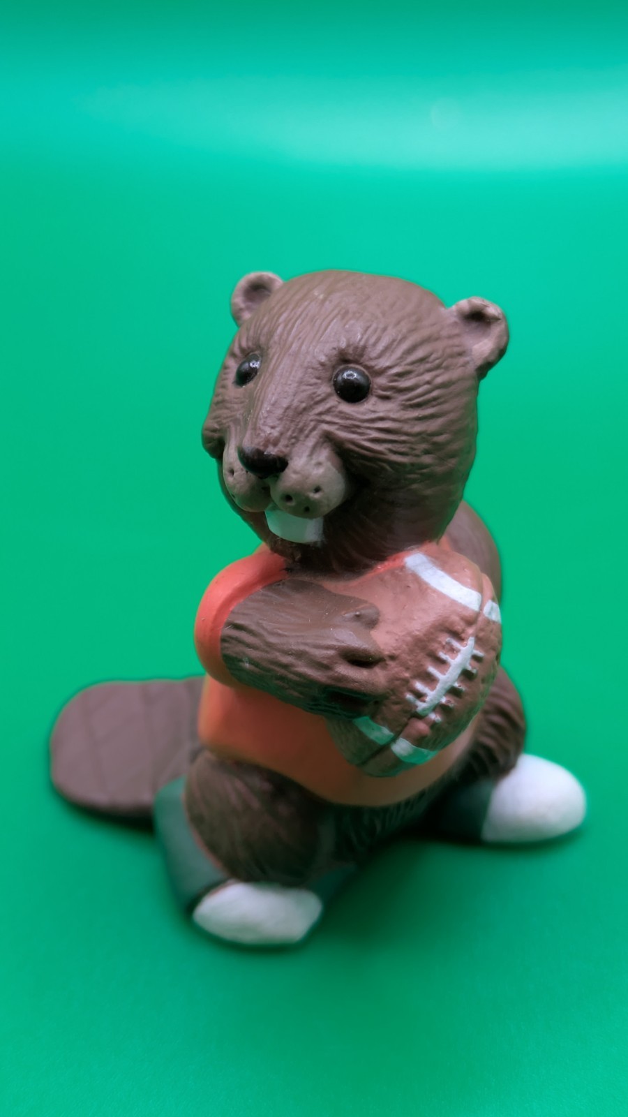 Hallmark Merry Miniatures 1991 Football Quarterback Beaver Vintage Figure