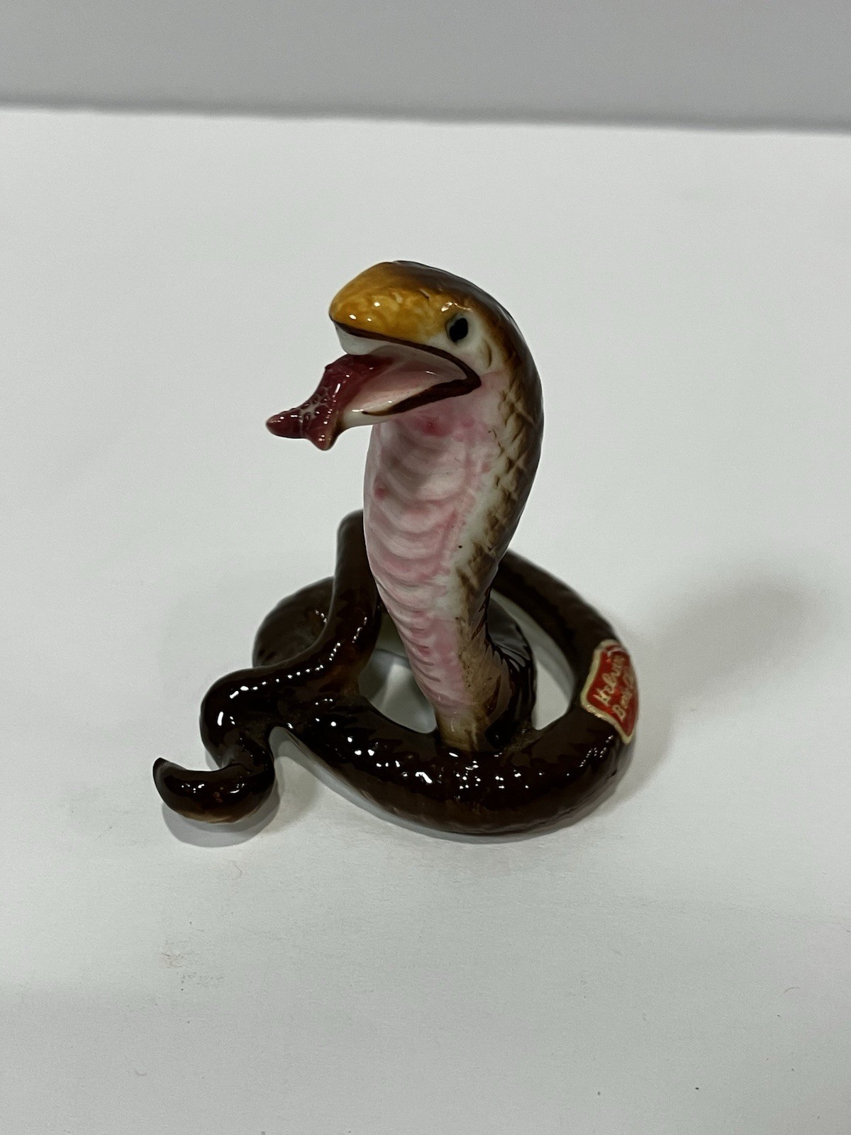 Vintage 2.25in Tall Cobra Bone China Figurine Made in Japan