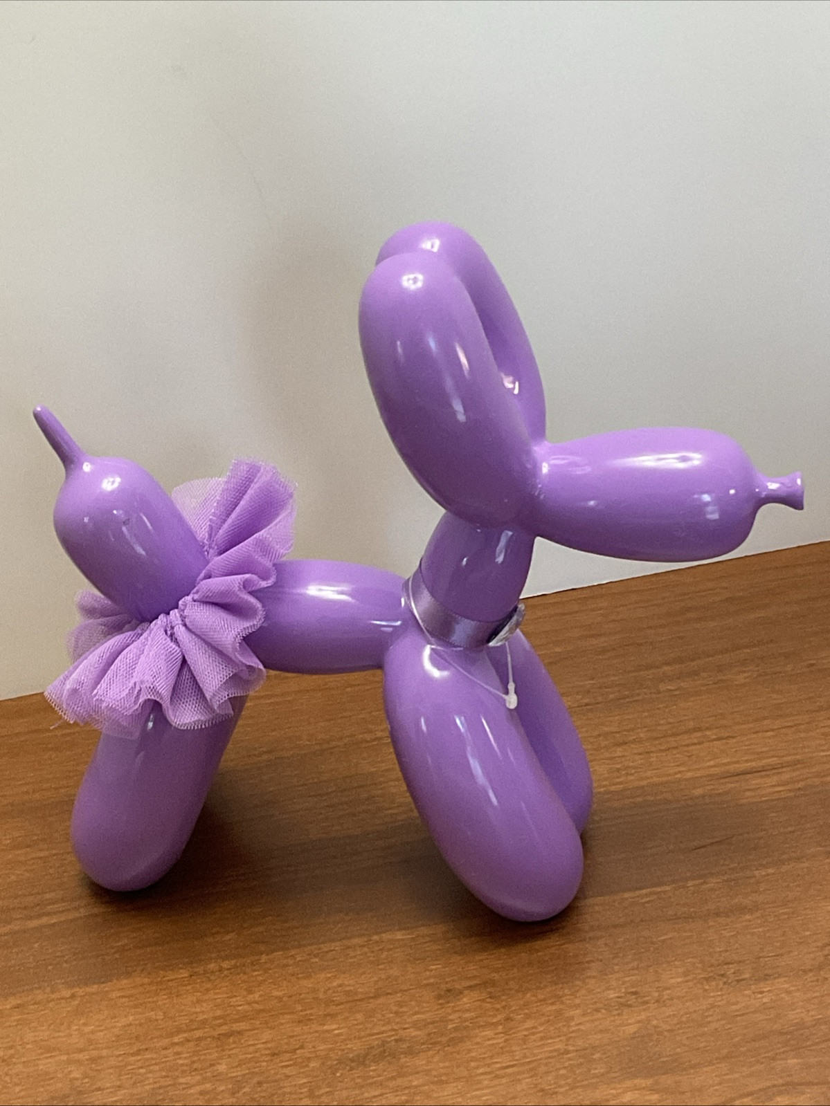 “Way To Celebrate” Balloon Dog Decorative Figure 9.5″ Purple New/No Tags