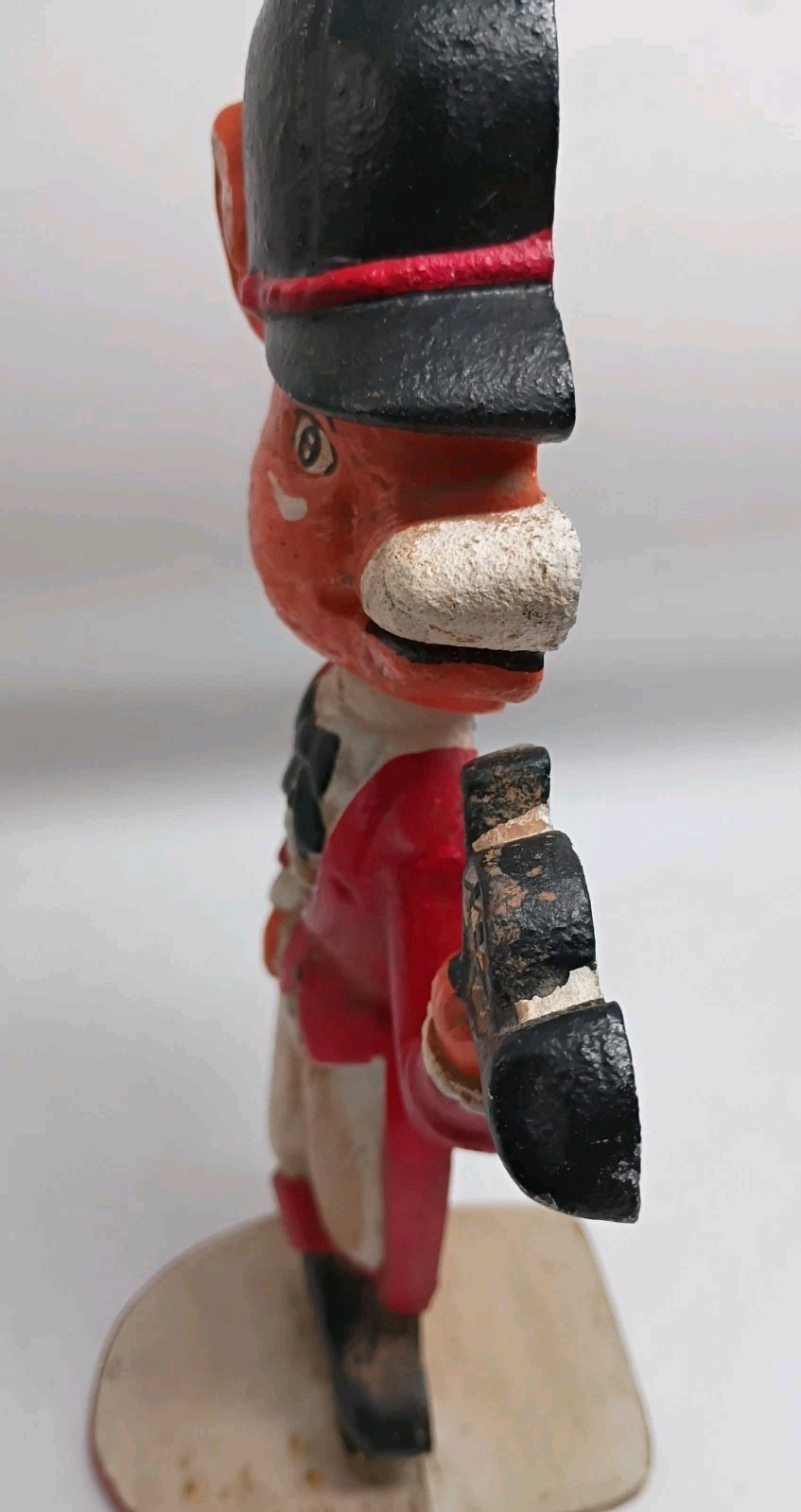 Vintage Kurt Adler Fox Run Cast Iron Door Stop Snooty Fox