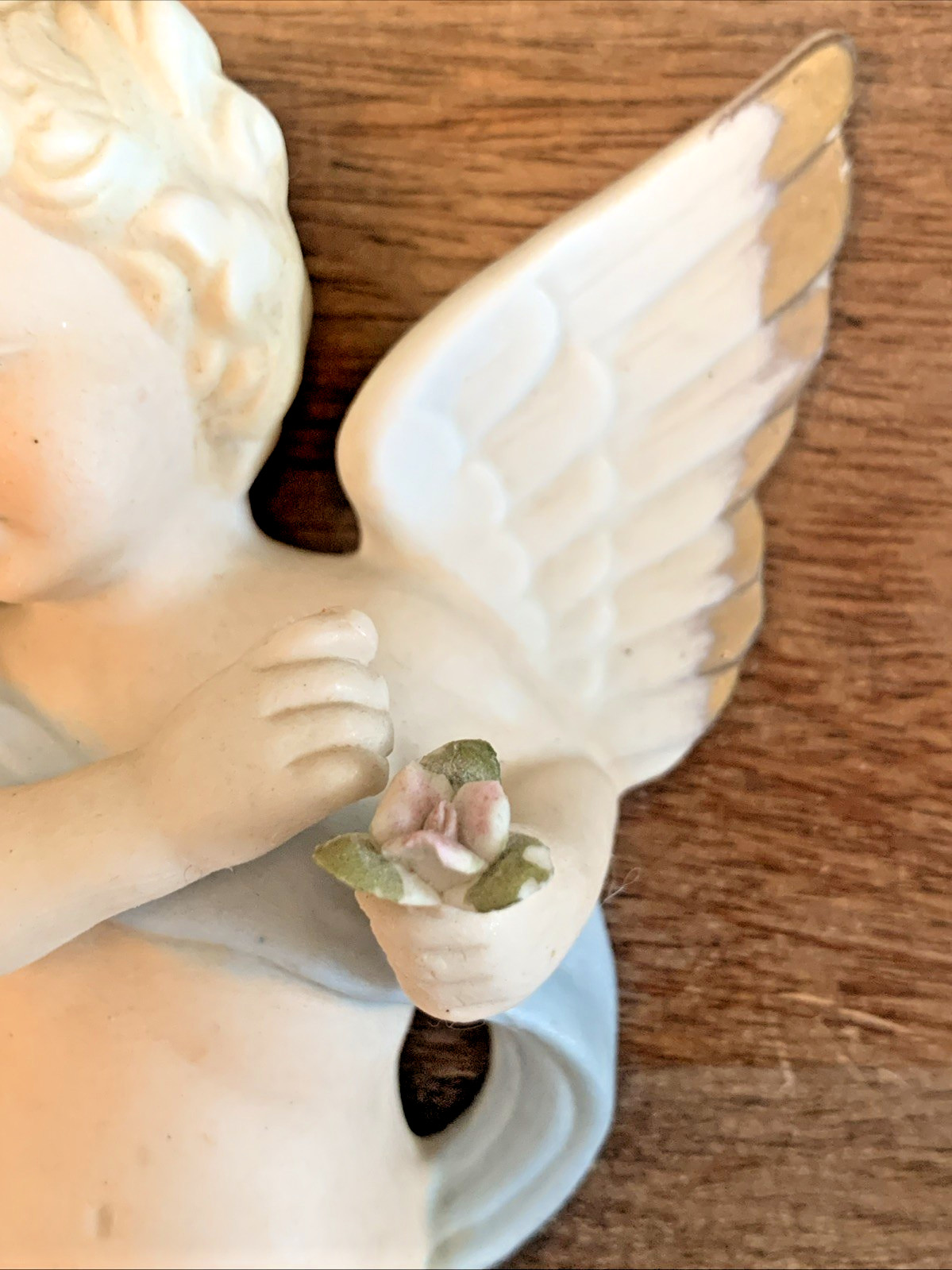 MCM Vintage Kelvins Japan Porcelain Twin Wall Angels Cherubs Baby Boy Nursery