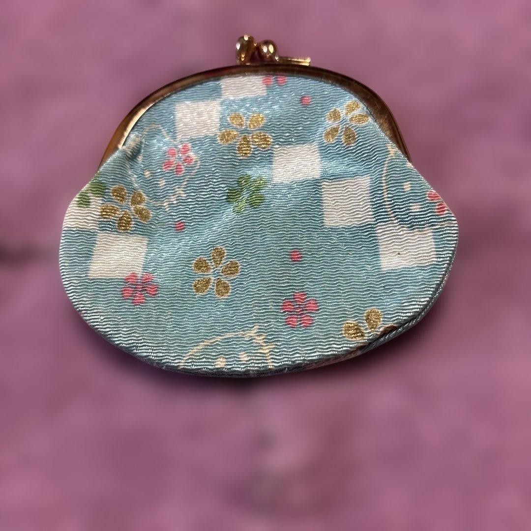 Hello Kitty coin pouch Japanese pattern Sakura design Sanrio wallet 9cm