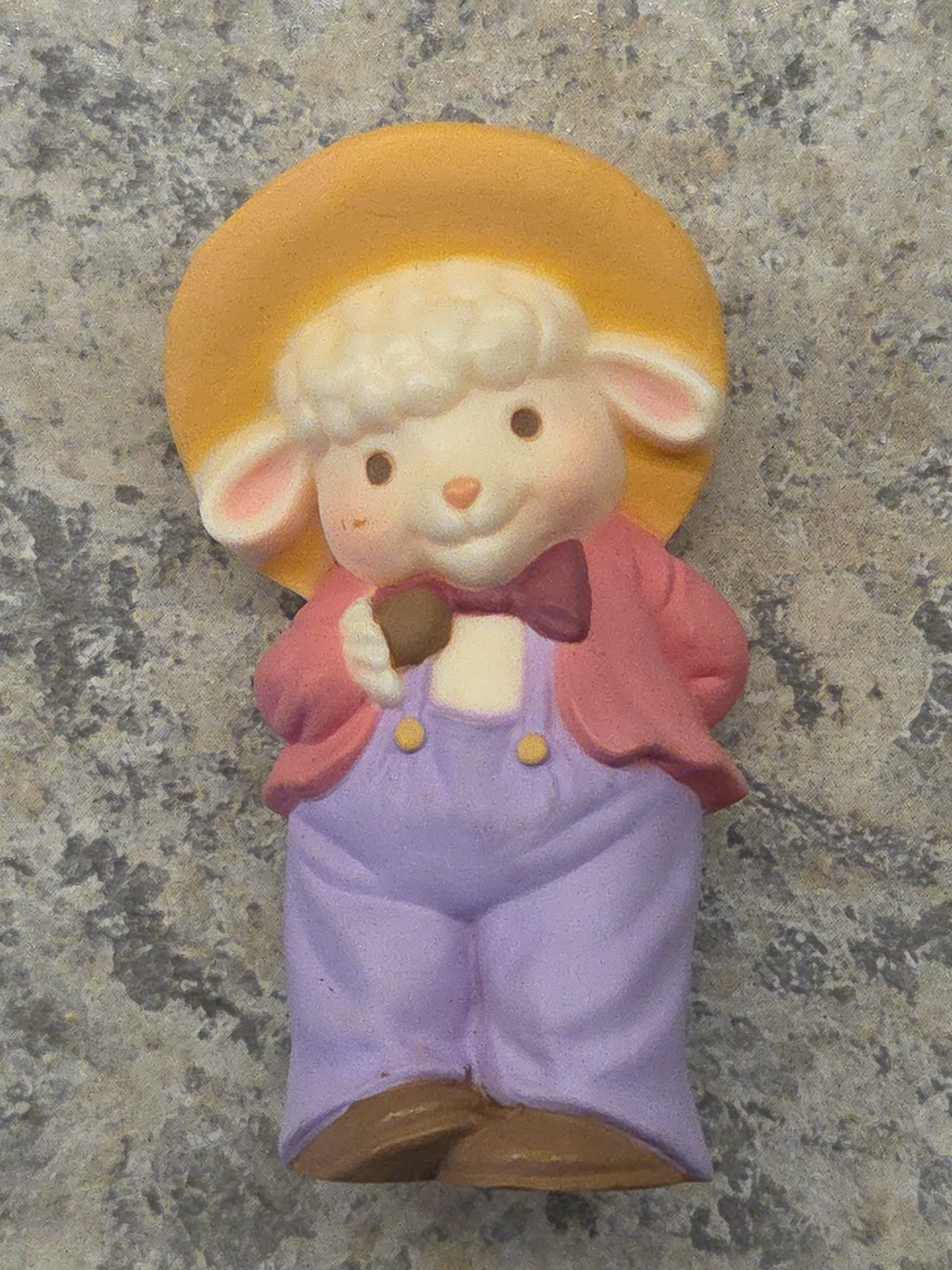 Hallmark Merry Miniatures 1986 Boy Lamb Sheep Easter Hat