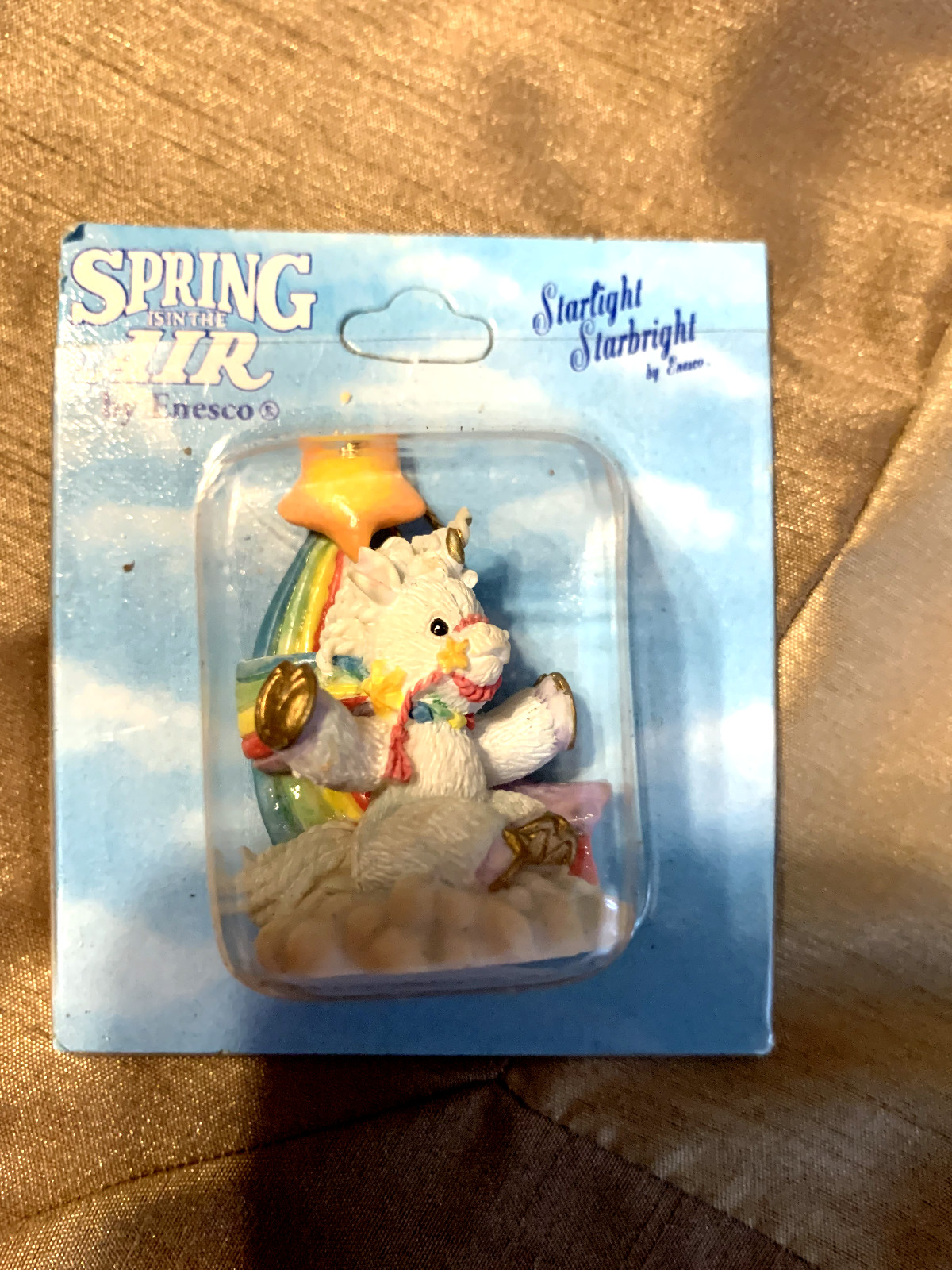 VINTAGE ENESCO SPRING IS IN THE AIR STARLIGHT STARBRIGHT MINI ORNAMENT 1997