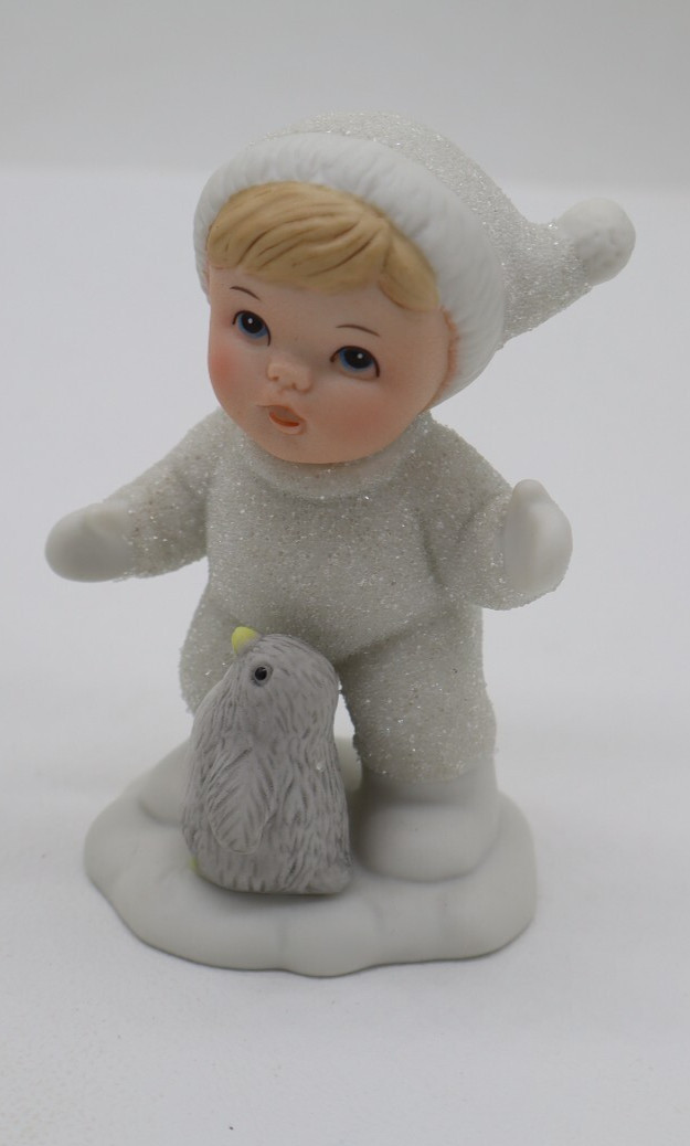 Set of 3 HOMCO Snow Babies with Animals #5501 Home Interiors