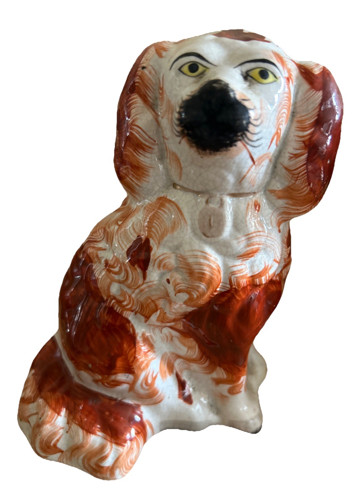 Antique Set Of Staffordshire English Porcelain Dogs, Circa 1880