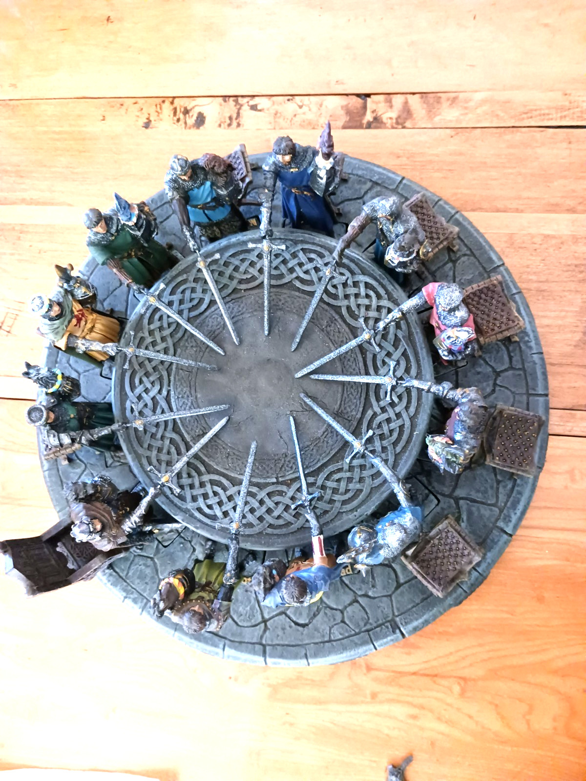 King Arthur & The Knights of The Round Table Hand Painted Sculpture Resin Set