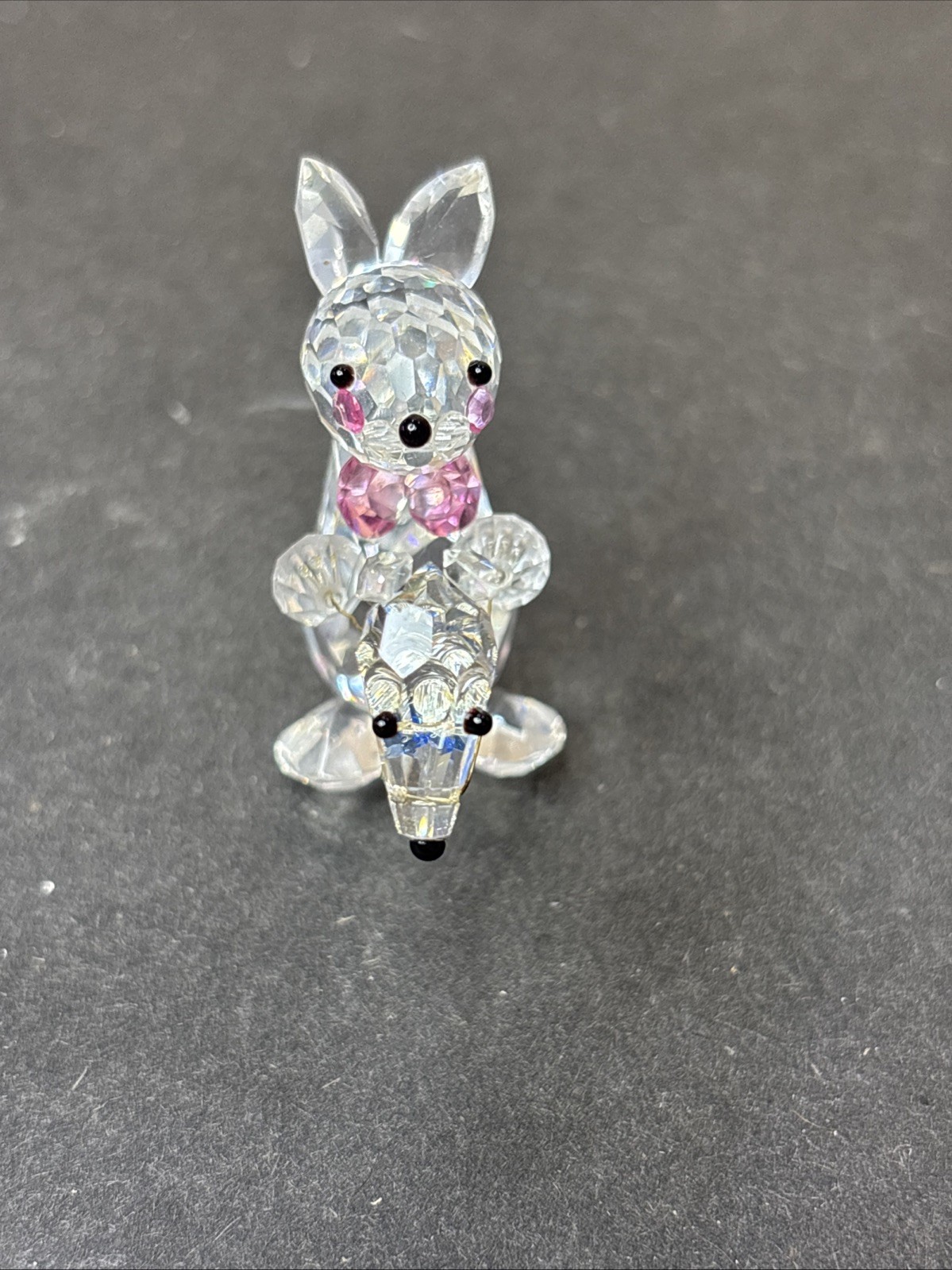 Silver Deer Easter Bunny, Rabbit Worlds Finest Crystals Made In California C27