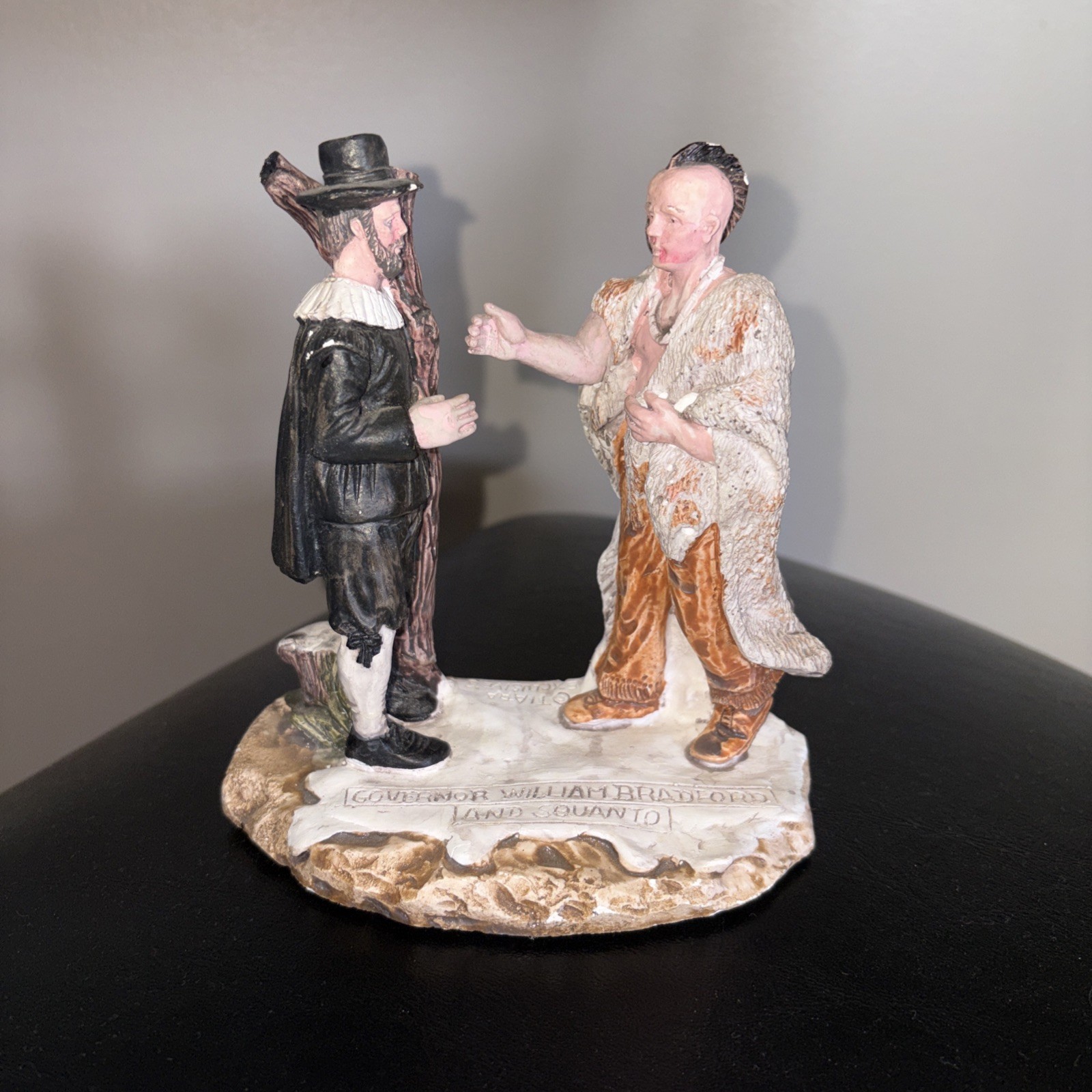 Governor William Bradford and Squanto Figurine Tiara Exclusives 1991 Collectible