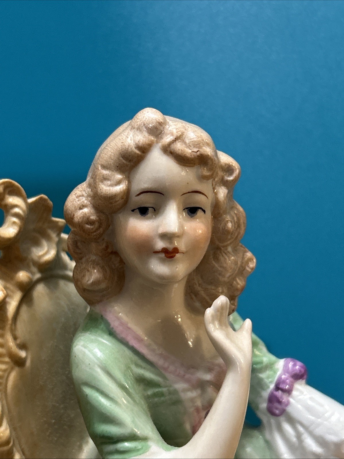 Antique Rare Victorian Grafenthal 1885 Porcelain Woman 11980
