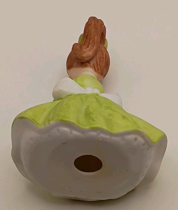 Vtg. Kitch Napcoware Flower Girl Of The Month Birthday Figurine July Water Lily