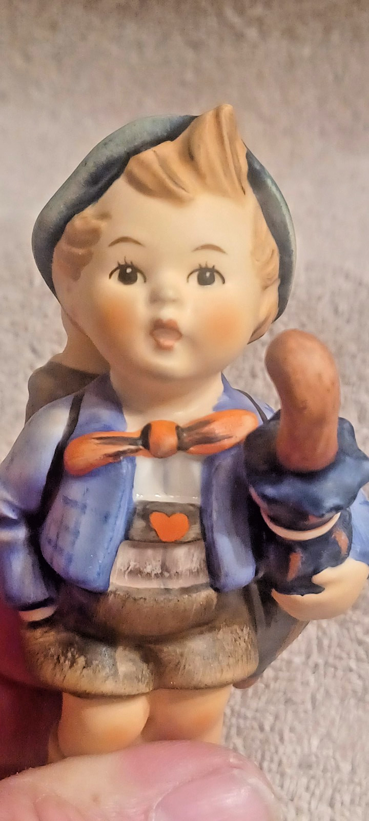 Vintage Hummel Figurine Small Boy Home From Market Made in West Germany 198 2/0