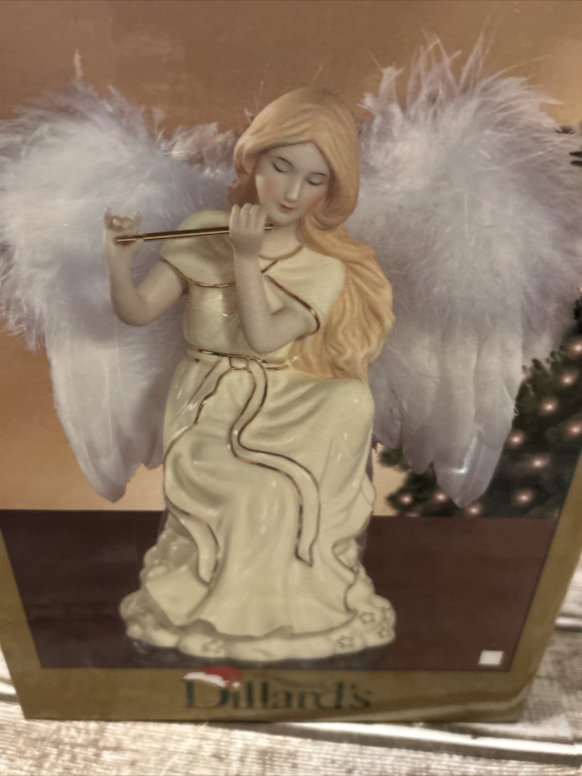 Dillards Porcelain Angel Musical Fully Functional