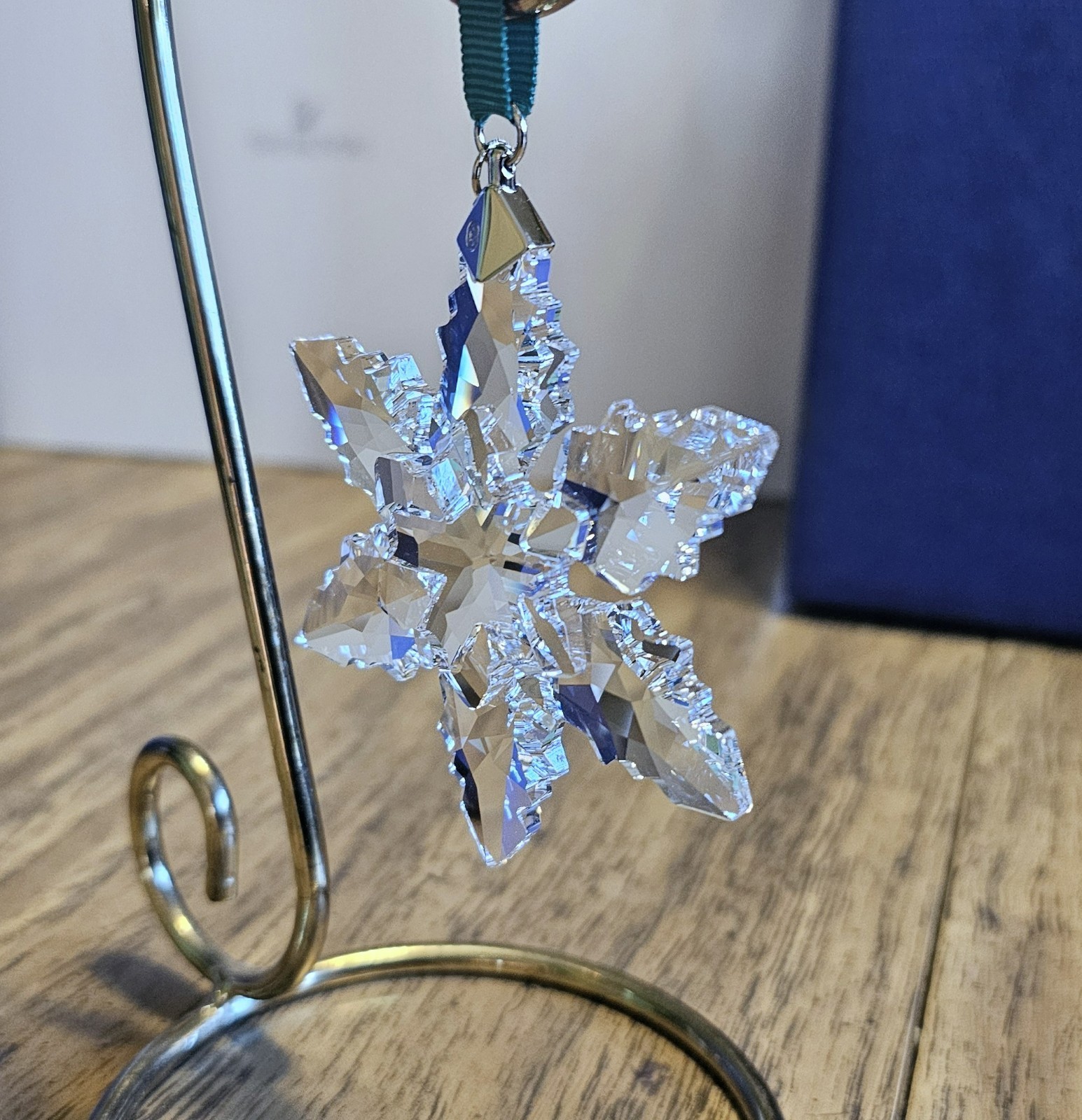 ❄️ Swarovski Crystal 2024 A.E., Large, Winter Snowflake Ornament, w/ Ribbon, NIB