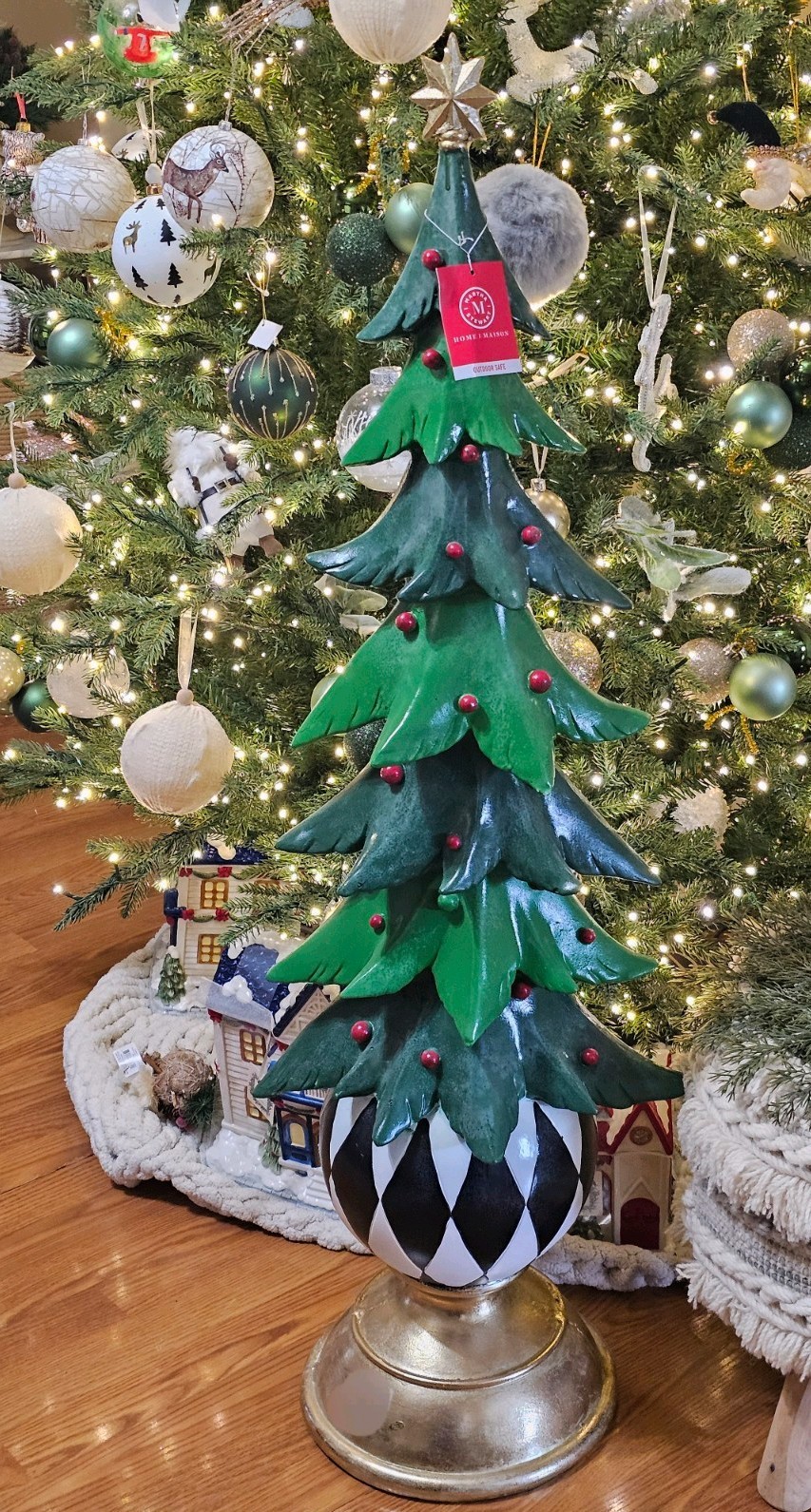 Martha Stewart Christmas Tree Topiary Finial 46″ McKenzie Child’s Inspired READ