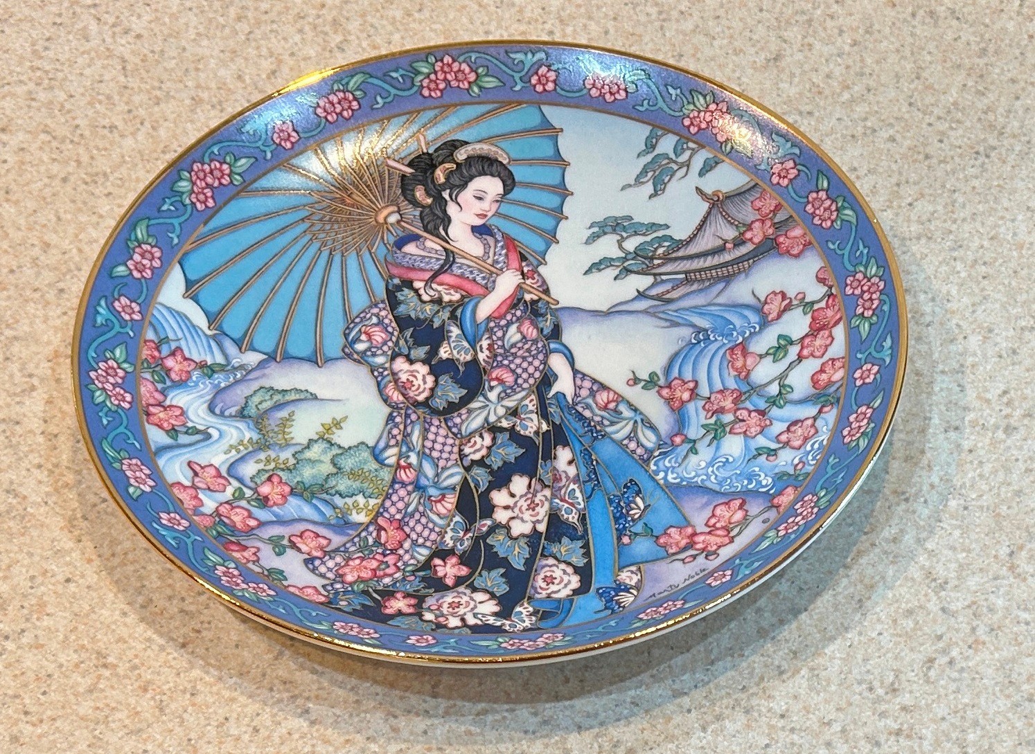 MAID OF THE FLOWERING QUINCE Collector 8″ Plate (Franklin Mint) — Fantasy