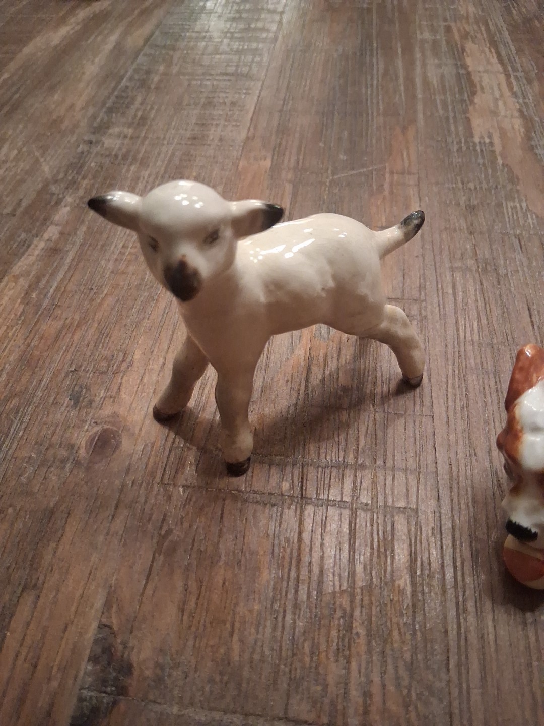 Lot Of 2-Royal Doulton Jack Russell Terrier with Ball HN1097 & Beswick Lamb