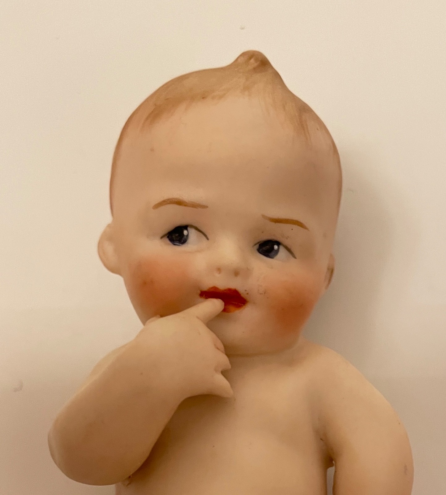 Gebruder Heubach Porcelain Piano Baby #9903 Germany 3.5″ Tall