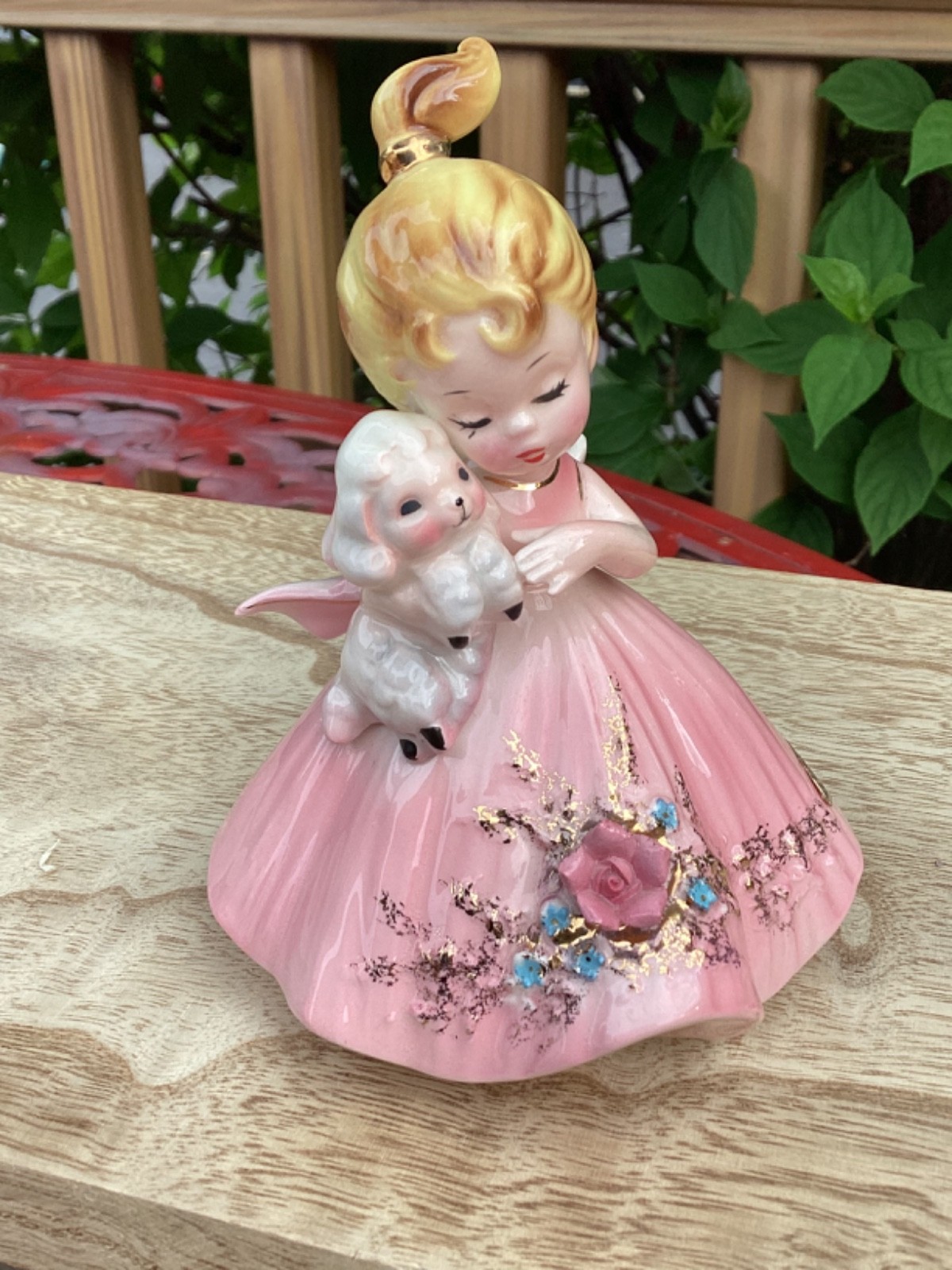 Josef Originals Farmers Daughter Girl With Lamb