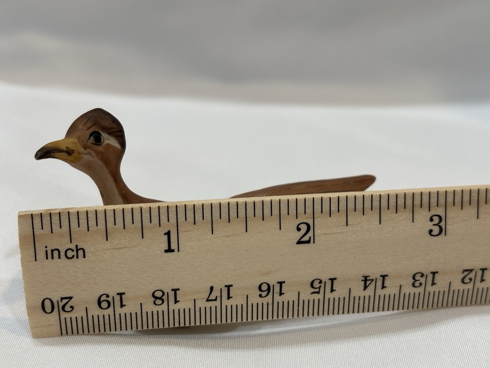 Vintage Mid Century Unmarked Ceramic Roadrunner Figurine