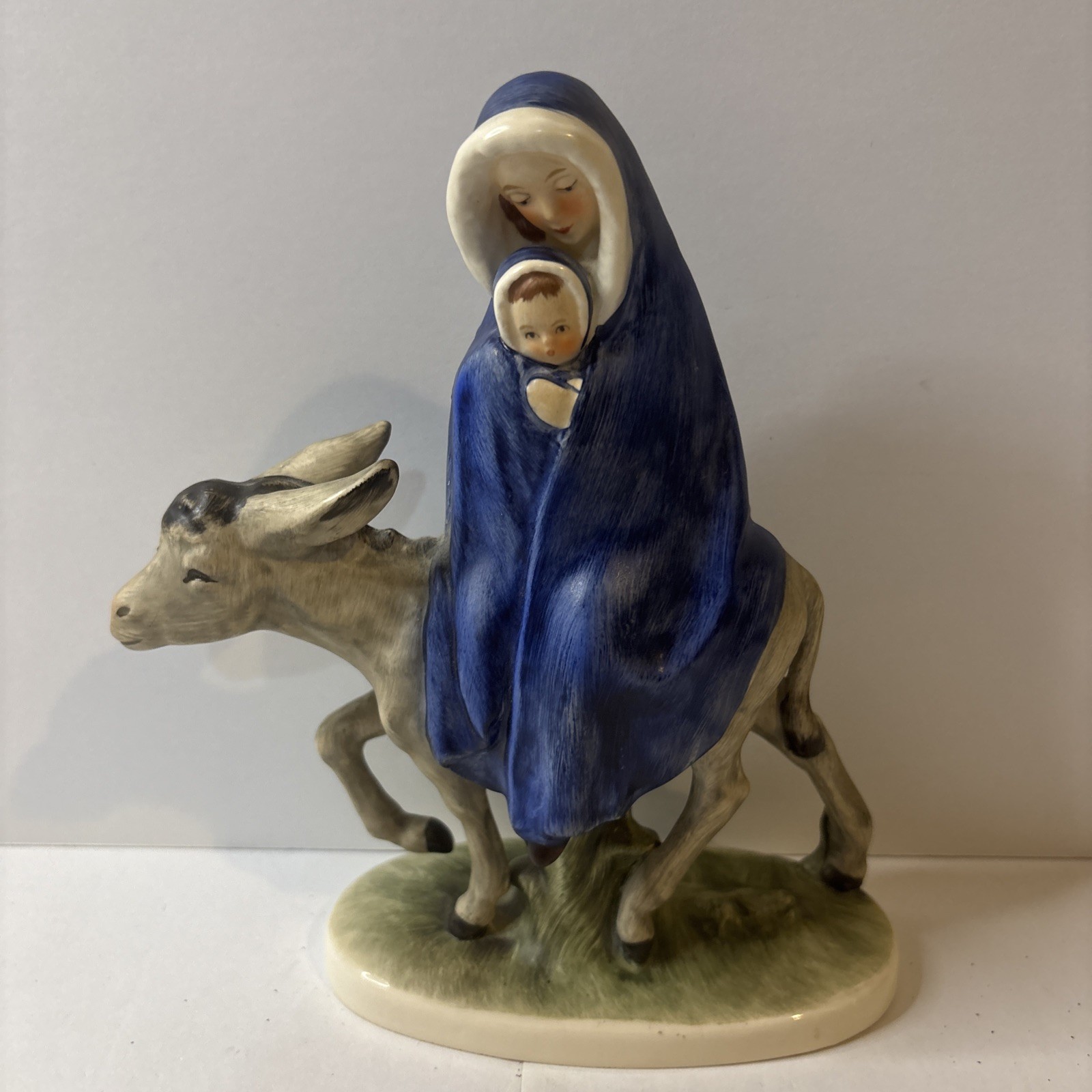 Goebel West Germany Rob 405A Flight Into Egypt Mary Baby Jesus Donkey Figurine