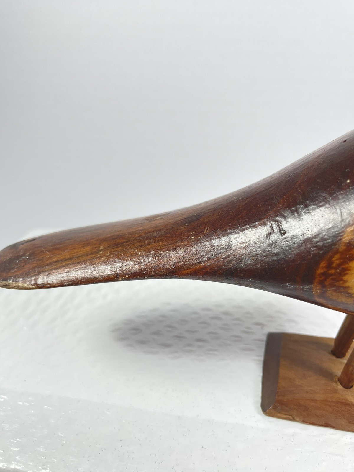 Wooden Bird Figurine 8 Inches LONG 4 IN TALL Collection, Gift, Minimalist