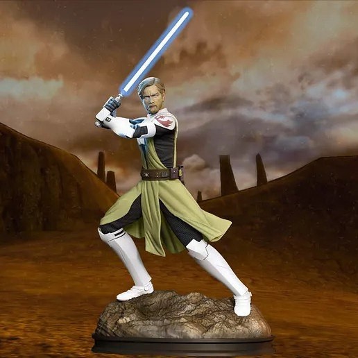 Obi Wan Kenobi Jedi StarWars! Printed 16k Res! HandPainted or Unpainted!