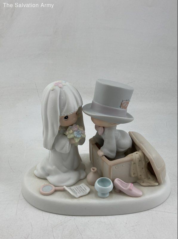Precious Moments #106755 Heaven Bless Your Togetherness Bride & Groom Figurine