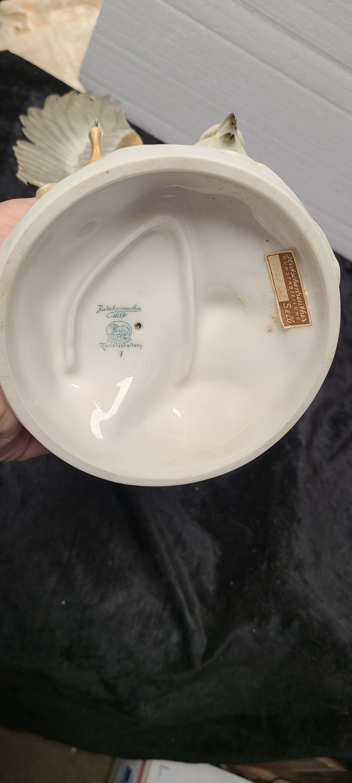Vintage 17″ Hutschenreuther Selb Porcelain Eagle in Flight Karl Tutter