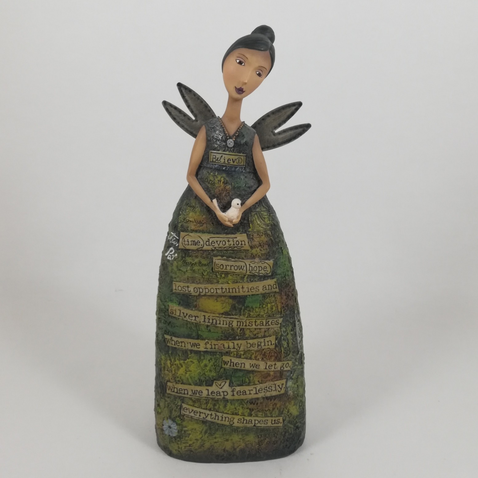 Kelly Rae Roberts Angel Believe Figurine Figurine Latina Hispanic 2010 9.5 In