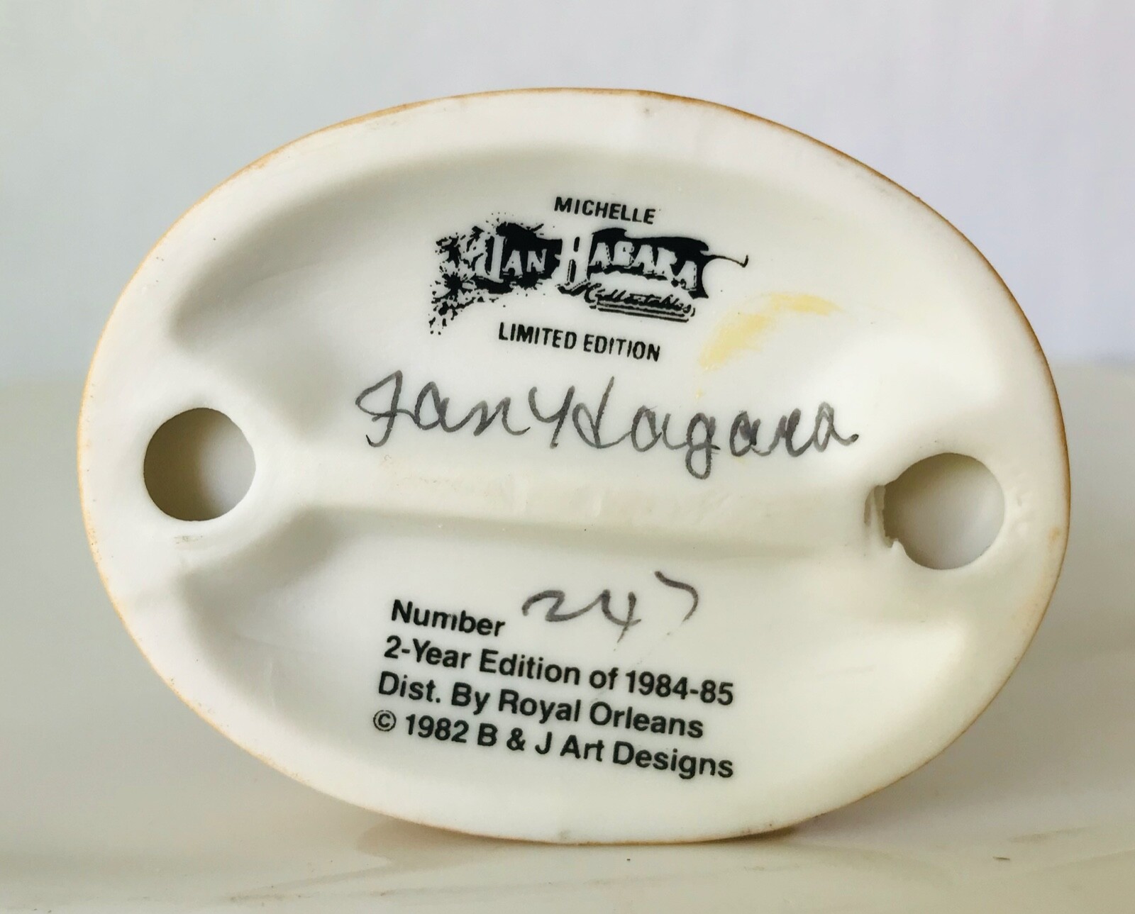 Jan Hagara “Michelle” Porcelain Figurine Signed by Artist COA Box 1982