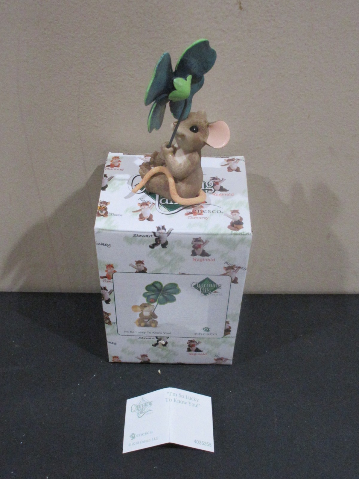Charming Tails I’m So Lucky To Know You! Figurine. Enesco 2013 #4035255