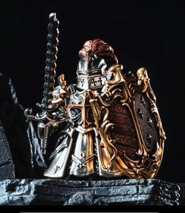 Crimson Templar Figurine, Magnetic Action Figure, LE collectible