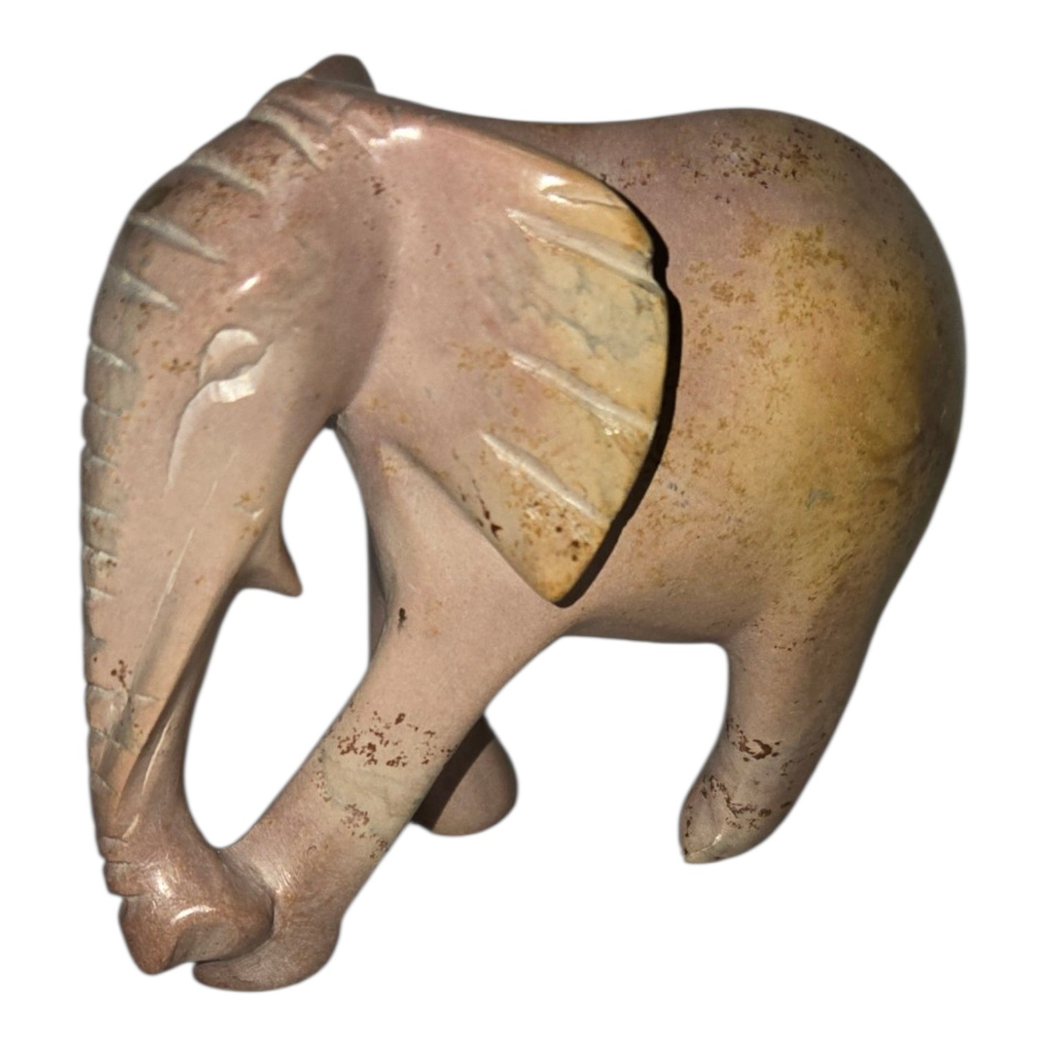 Elephant Statue – Hand Carved Soapstone – Kenya