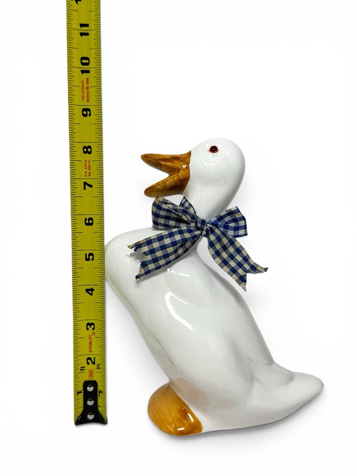 Vintage Ceramic Goose Duck Figurines Set of 2 Country Cottagecore Decor