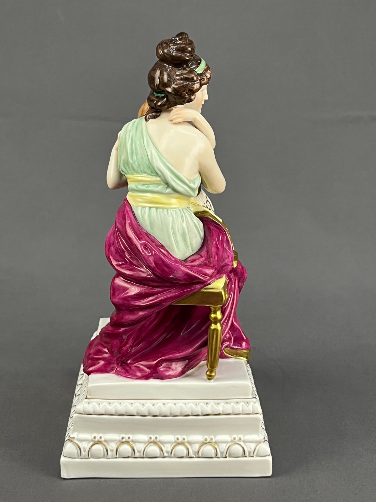 Scheibe-Alsbach Germany Porcelain “Madame Lebrun et sa Fille” 9 1/2″ Figurine